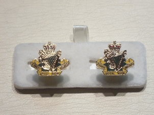 8th King's Royal Irish Hussars enamelled cufflinks - Click Image to Close